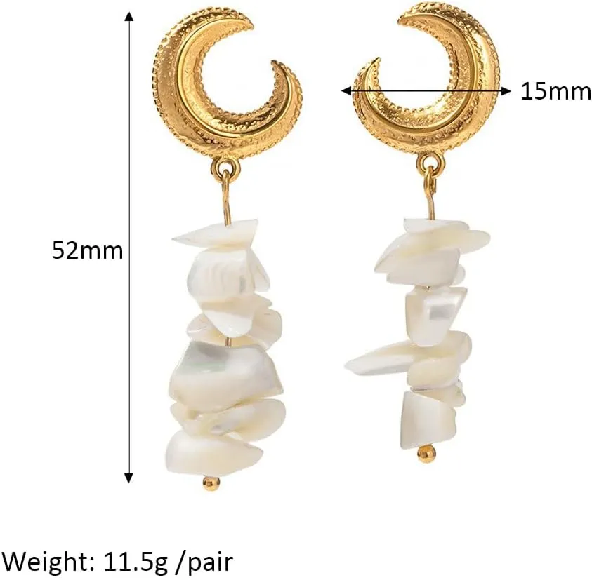 18K Gold Plated Stainless Steel Earrings - 7 Unique Designs - Hypoallergenic & Water-Resistant - Statement Jewelry for Women