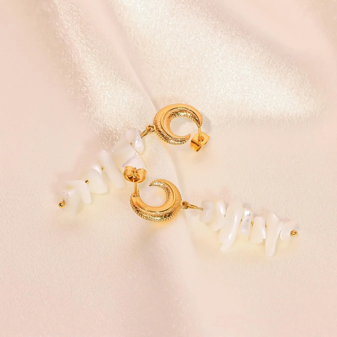 18K Gold Plated Stainless Steel Earrings - 7 Unique Designs - Hypoallergenic & Water-Resistant - Statement Jewelry for Women