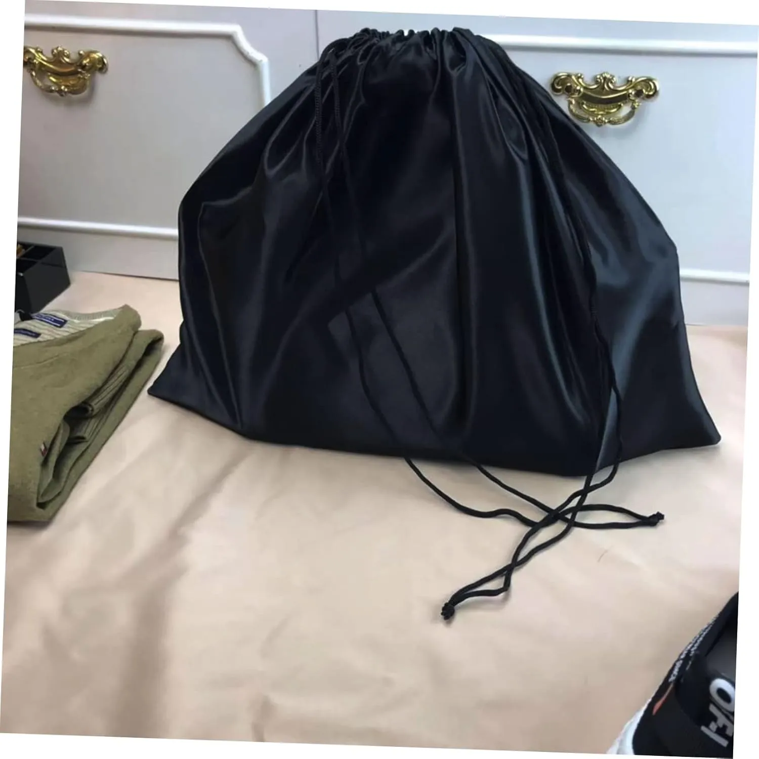 2pcs Extra Large Drawstring Storage Bag Blanket Bags for Storage Reusable Washable Waterproof Large Capacity for Household Items
