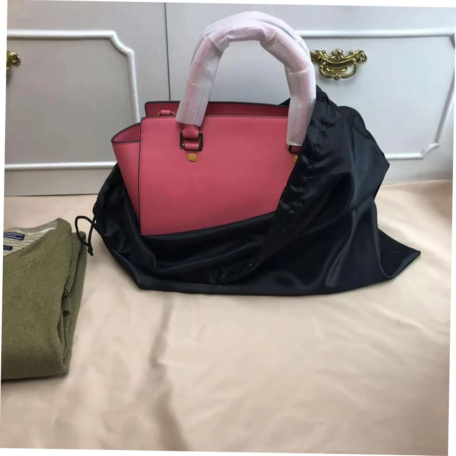 2pcs Extra Large Drawstring Storage Bag Blanket Bags for Storage Reusable Washable Waterproof Large Capacity for Household Items