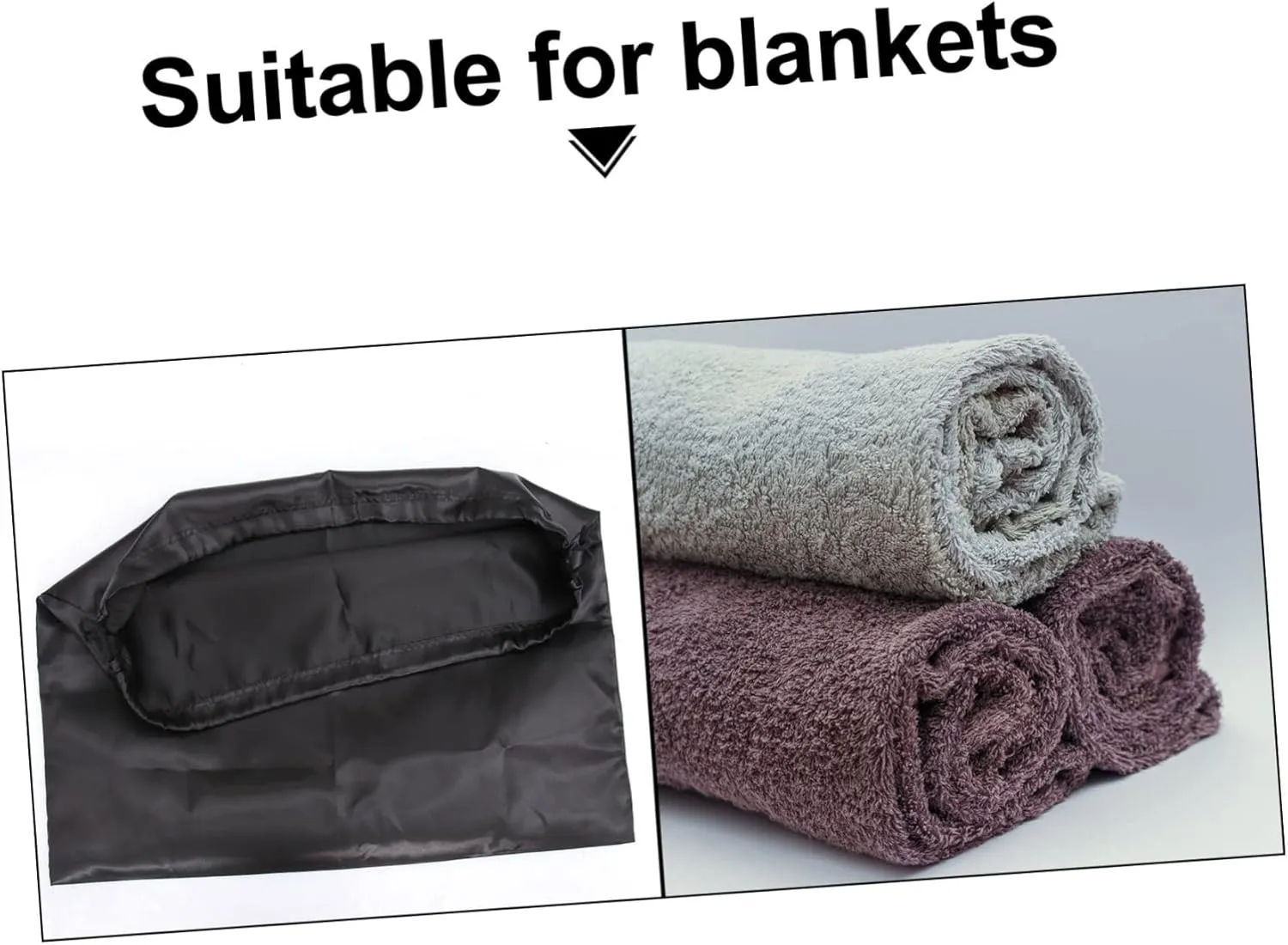 2pcs Heavy Duty Storage Bags Dustproof Drawstring Tote Bag for Clothing Quilt