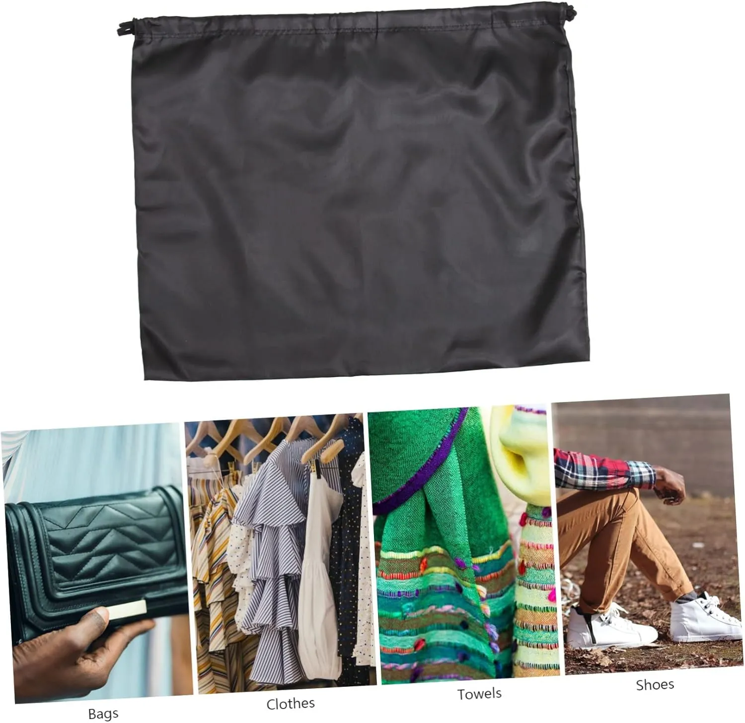2pcs Heavy Duty Storage Bags Dustproof Drawstring Tote Bag for Clothing Quilt
