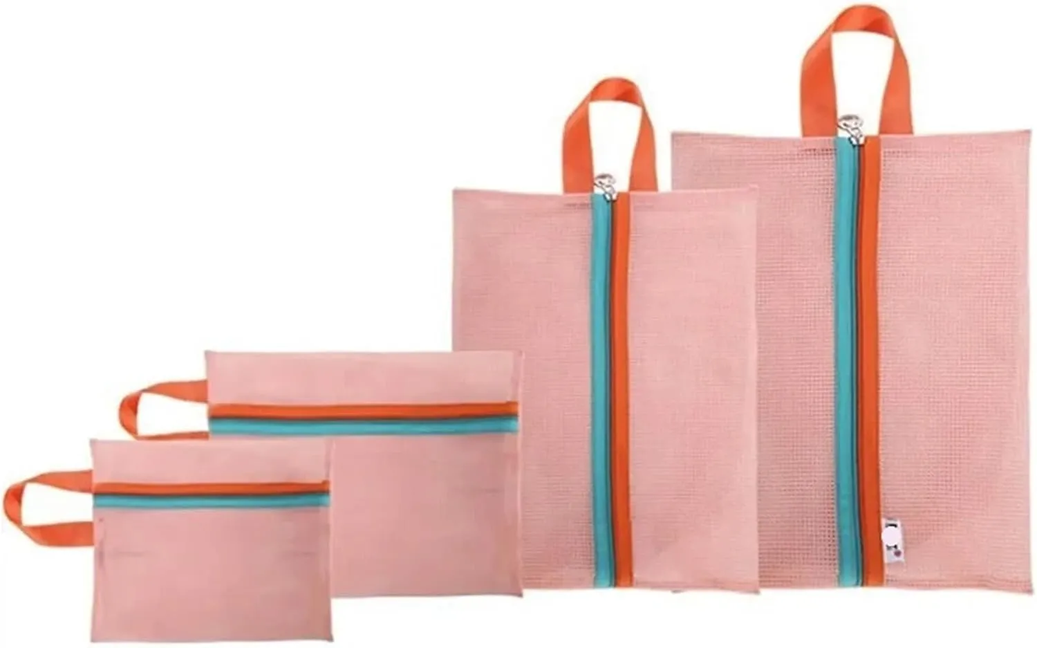 4pcs Multipurpose Meshes Organizers Bags For Travel And Home Use Portable And Sturdy Polyester Designs
