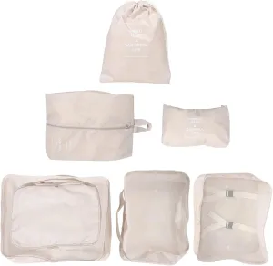 7-piece Packing Cube Set Laundry Bag Suitcase Organizer Clothing Storage Bags for Travel Business Trips Home Organization