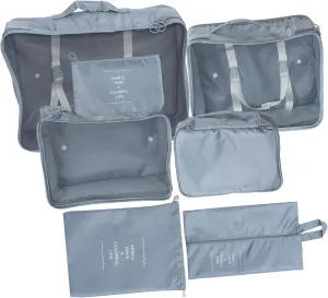7pcs Travel Packing Cubes Suitcase Organizer Bags Packing Cubes for Camping Gym Beach