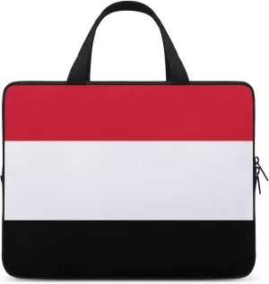 Abkhazia Flag Laptop Sleeve 15 Inch, Slim Protective Case with Handle for Notebook