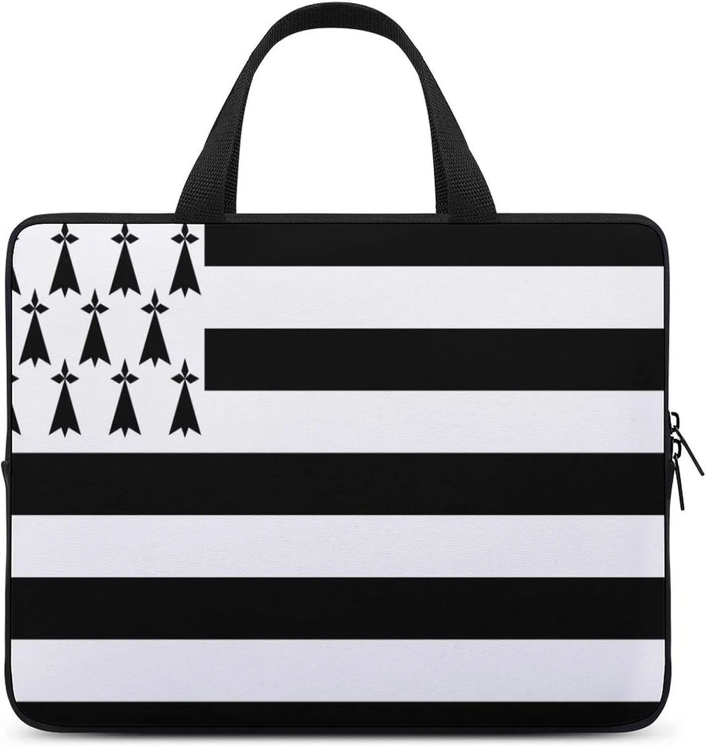 Abkhazia Flag Laptop Sleeve 15 Inch, Slim Protective Case with Handle for Notebook