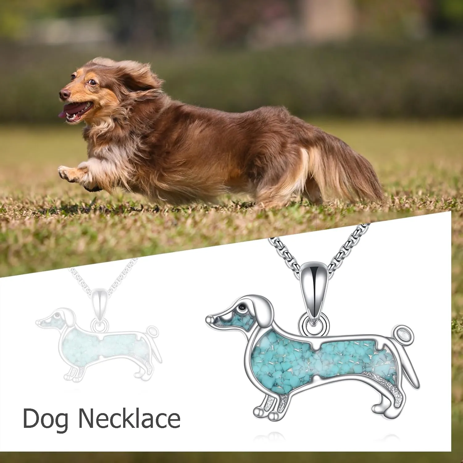 Animal Necklace 925 Sterling Silver Turquoise Horse/Hummingbird/Butterfly/Dragonfly/Phoenix/Turtle/Owl Pendant Jewelry Gifts for Women Men