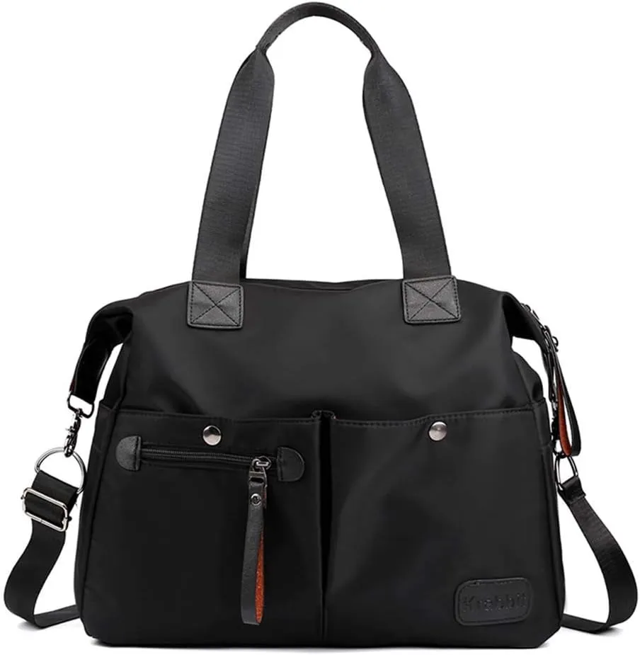 Anti Theft Crossbody Bags for Women Satchel Purses with Multi Zipper Pocket Carry Options for Work and Daily Use(Black)