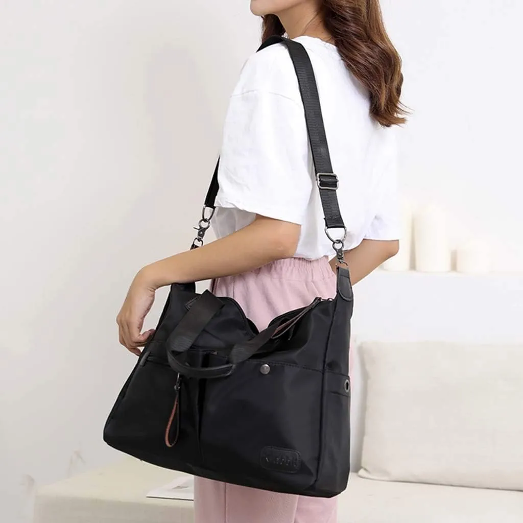 Anti Theft Crossbody Bags for Women Satchel Purses with Multi Zipper Pocket Carry Options for Work and Daily Use(Black)