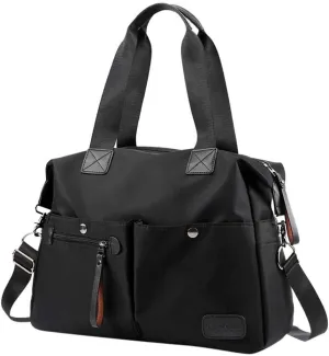 Anti Theft Crossbody Bags for Women Satchel Purses with Multi Zipper Pocket Carry Options for Work and Daily Use(Black)