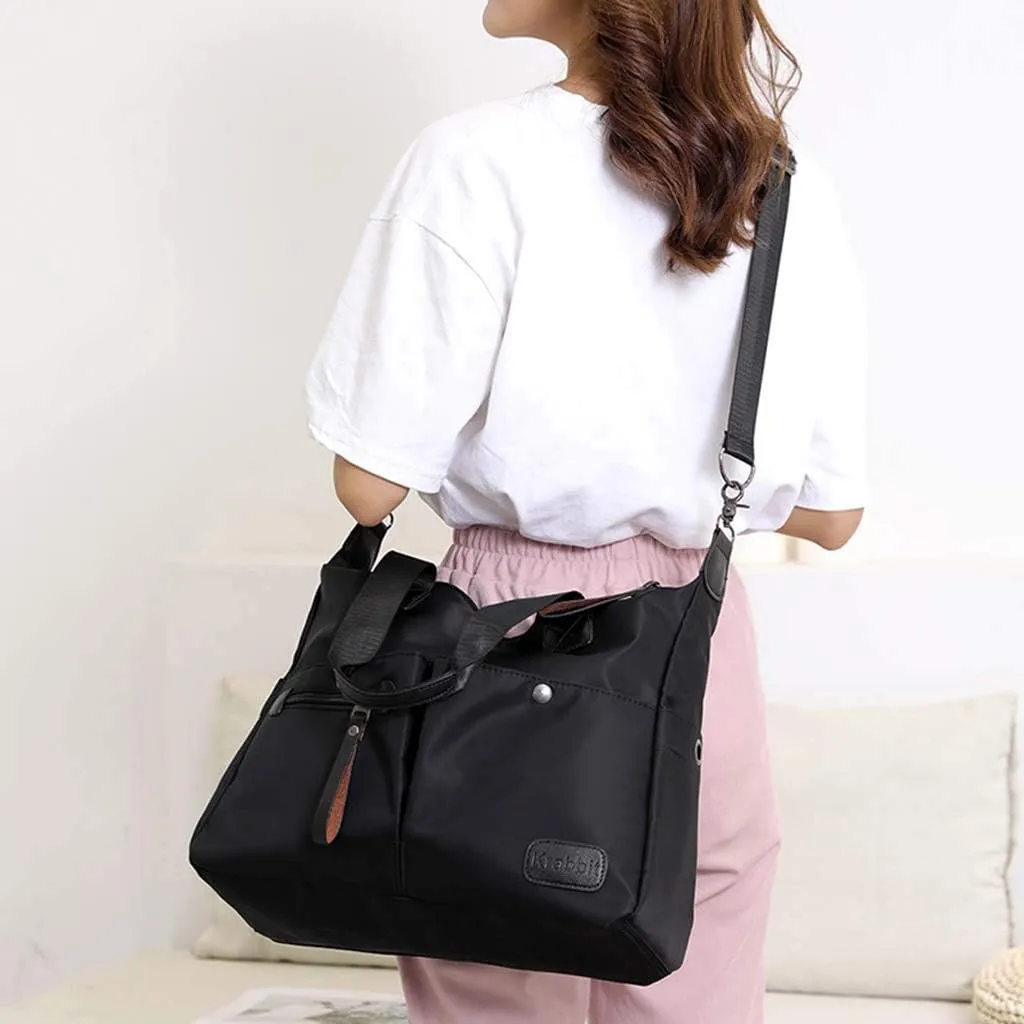 Anti Theft Crossbody Bags for Women Satchel Purses with Multi Zipper Pocket Carry Options for Work and Daily Use(Black)