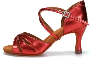 AOQUNFS Women's Latin Dance Shoes Professional Ballroom Salsa Practice Performance Dancing Shoes,Model EM3047