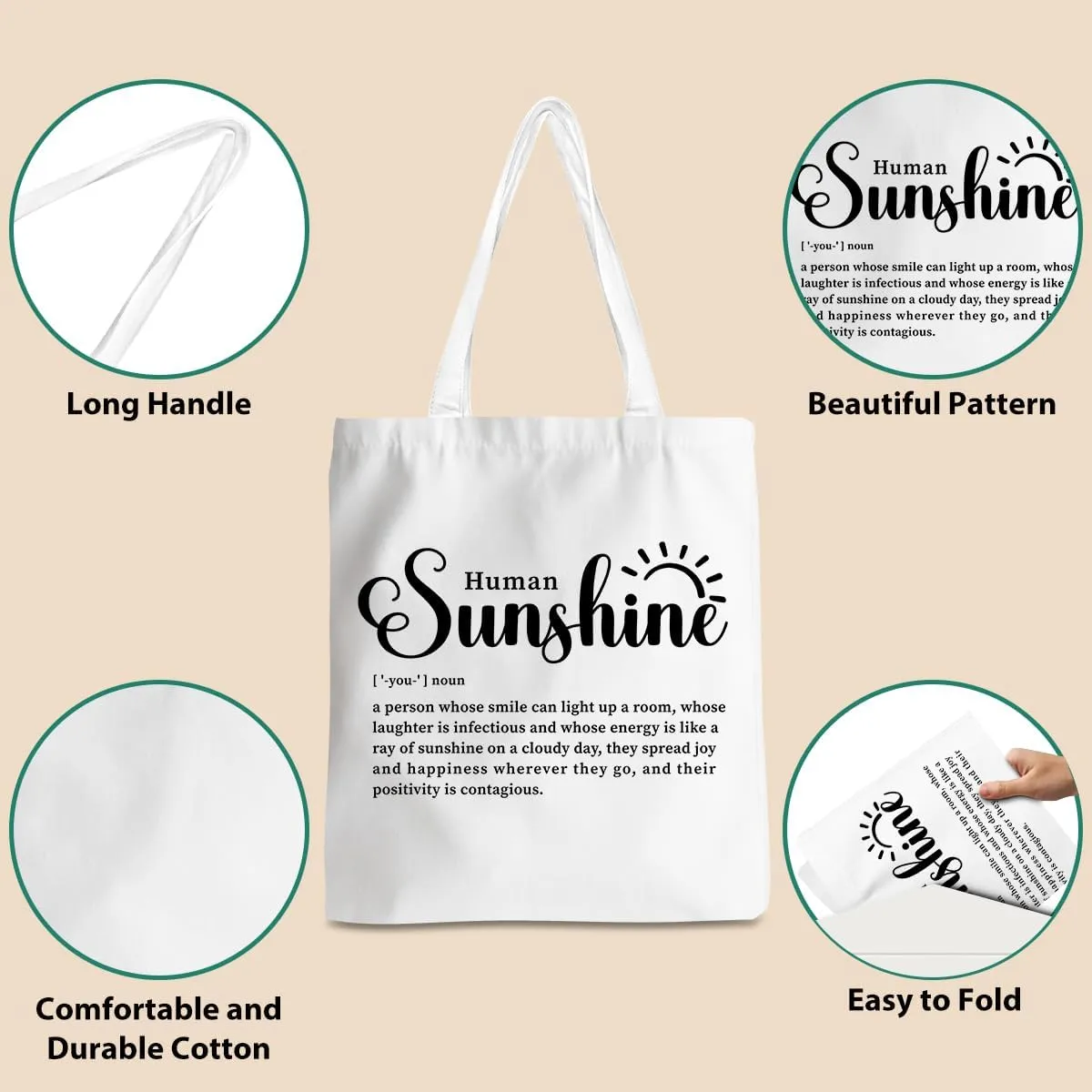 Appreciation Gifts Sunshine Gifts Soul Sister Gifts, Teacher Thank You Gifts Tote Bag Beach Bag Shopping Bags