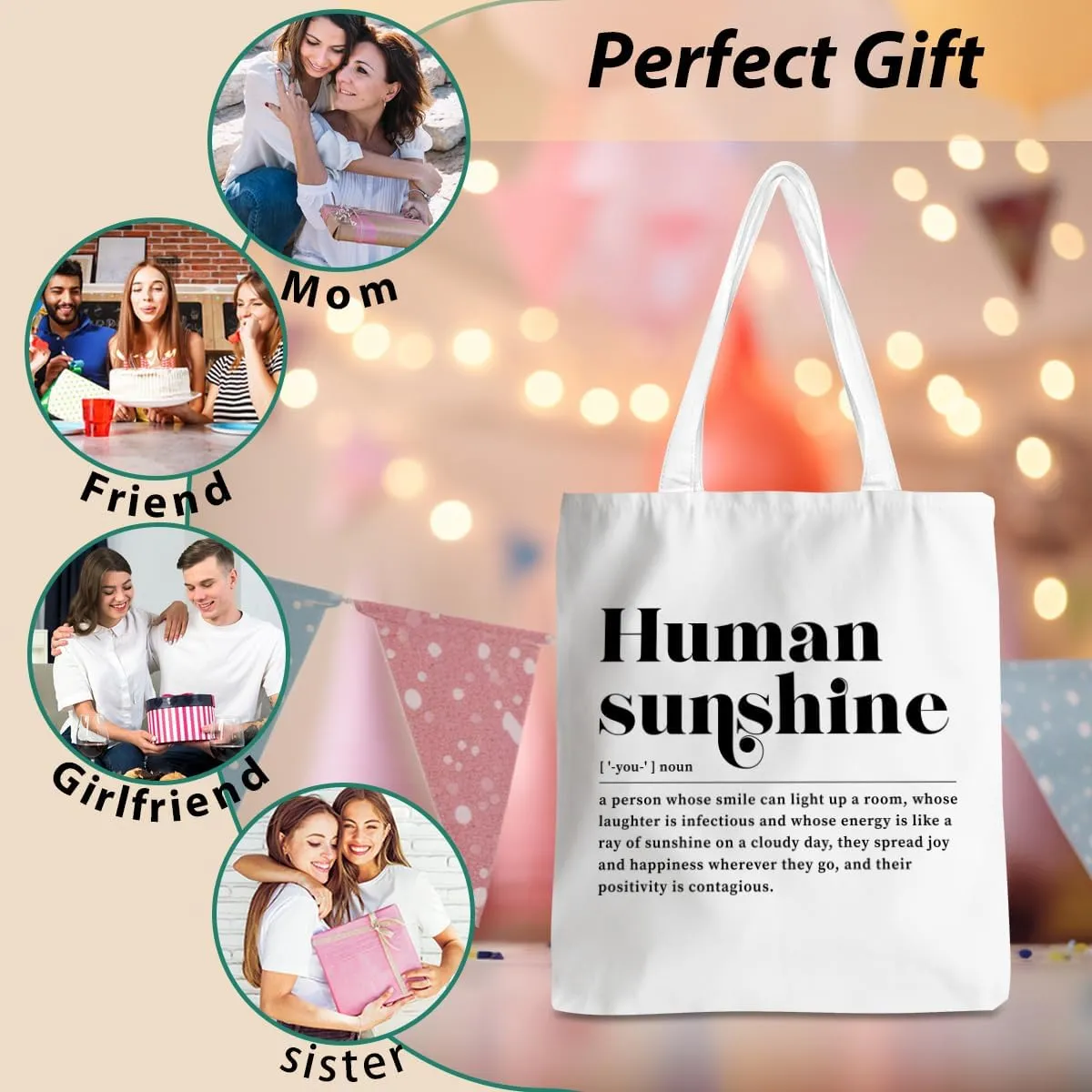 Appreciation Gifts Sunshine Gifts Soul Sister Gifts, Teacher Thank You Gifts Tote Bag Beach Bag Shopping Bags