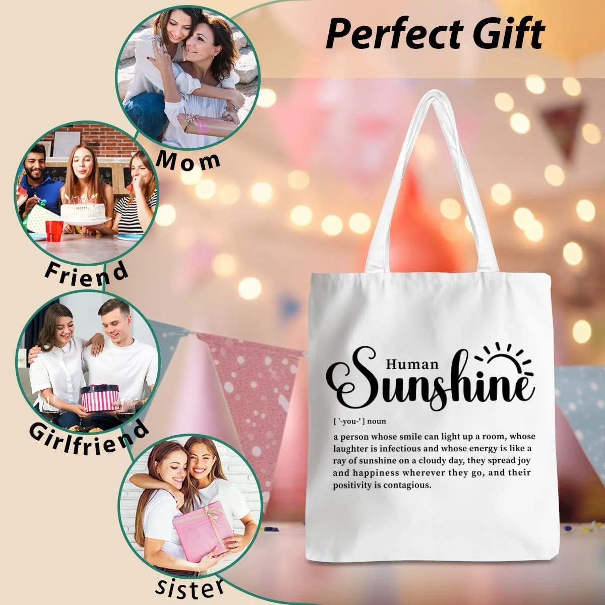 Appreciation Gifts Sunshine Gifts Soul Sister Gifts, Teacher Thank You Gifts Tote Bag Beach Bag Shopping Bags