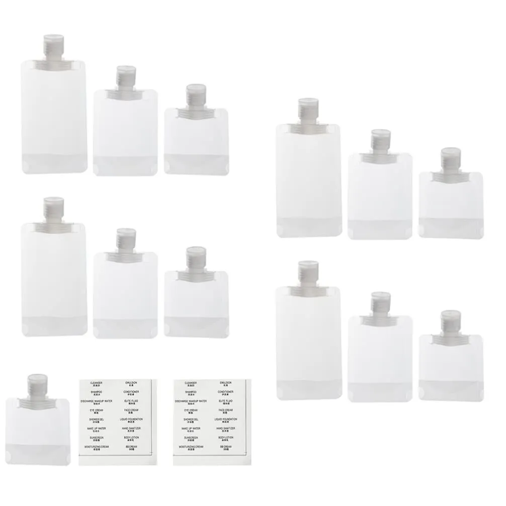 Artibetter 1 Set Travel Bag Squeeze Pouches Refillable Travel Shampoo Bottles Lotion Storage Bag Refillable Spout Pouch Makeup Packing Bag Lotion Pouches Empty The Pet Suitcase Baby Formula