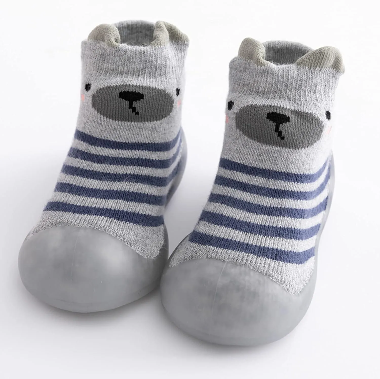 Baby Shoes,Kids Toddler Boys Girls Solid Warm Knit Soft Sole Rubber Shoe Socks Slipper Stocking Shoes Socks