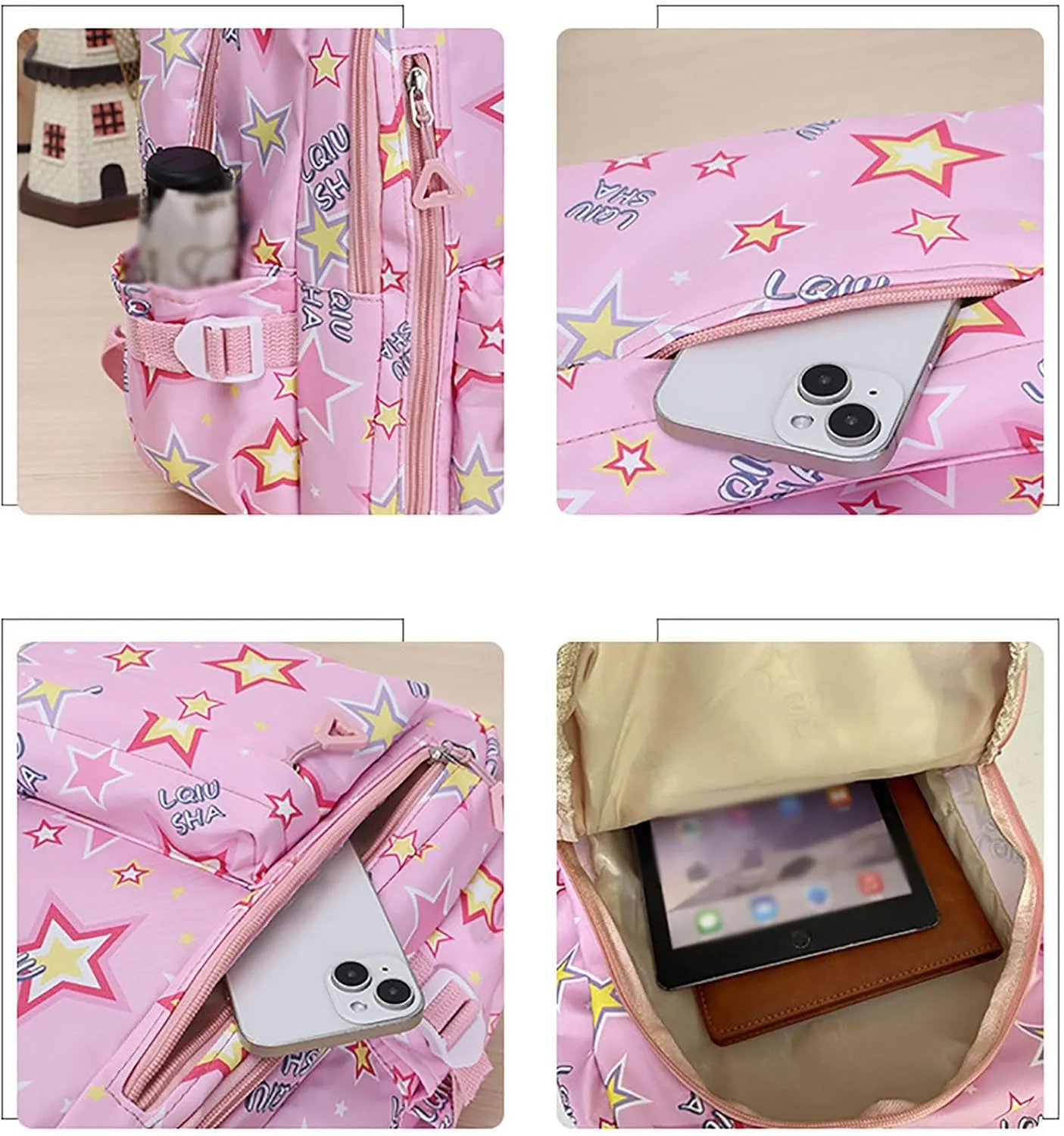 Backpack Purse for Women Medium Size Letter Purse Mobile Phone Messenger Bags Fashion Bags for Travel Work Gift(Light Blue)