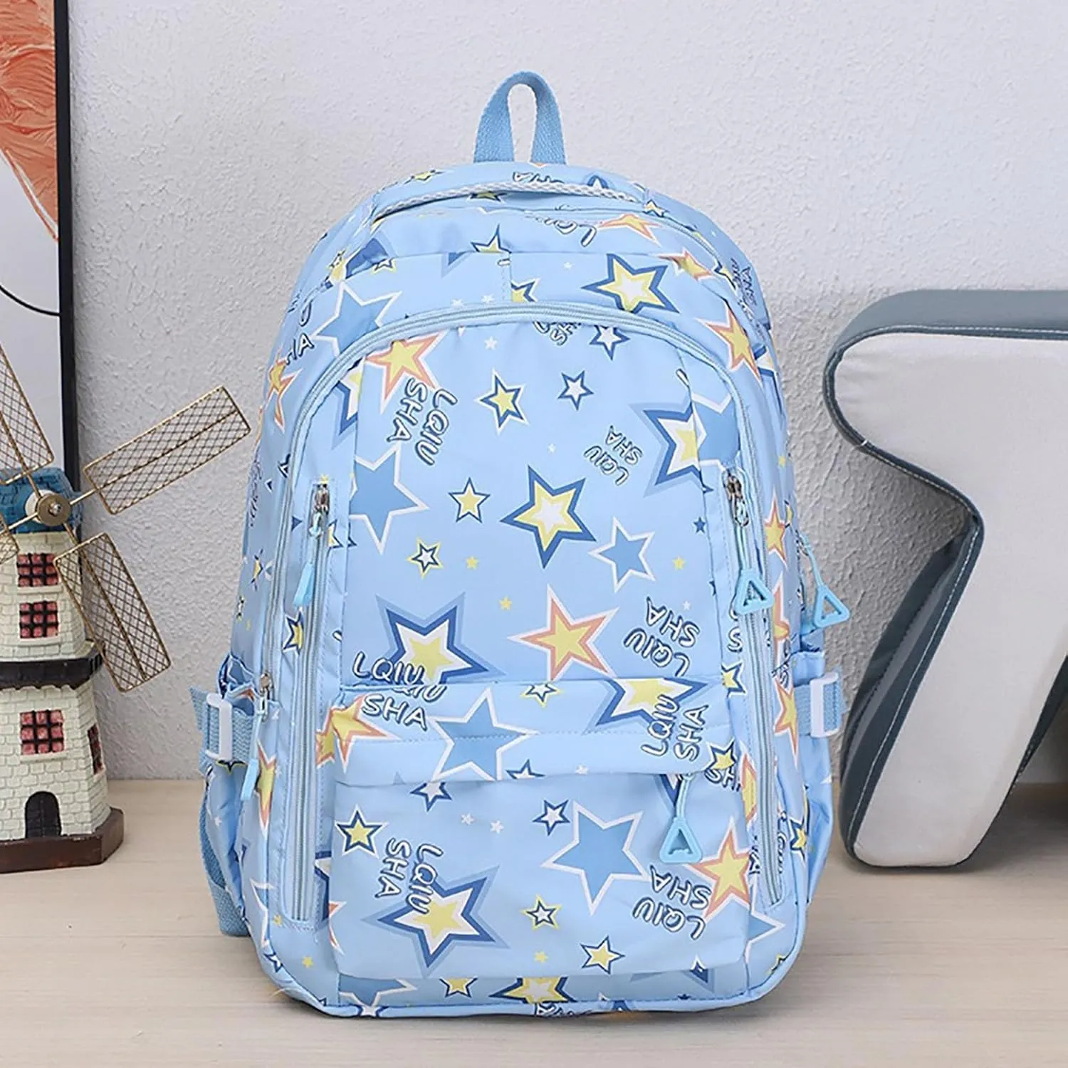 Backpack Purse for Women Medium Size Letter Purse Mobile Phone Messenger Bags Fashion Bags for Travel Work Gift(Light Blue)