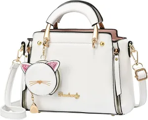 Beach Tote Bag Portable Cat Cartoon Handbags Shoulder Bag Messenger Bag Suitable For Mama Wife Outdoor Beach Travel Z
