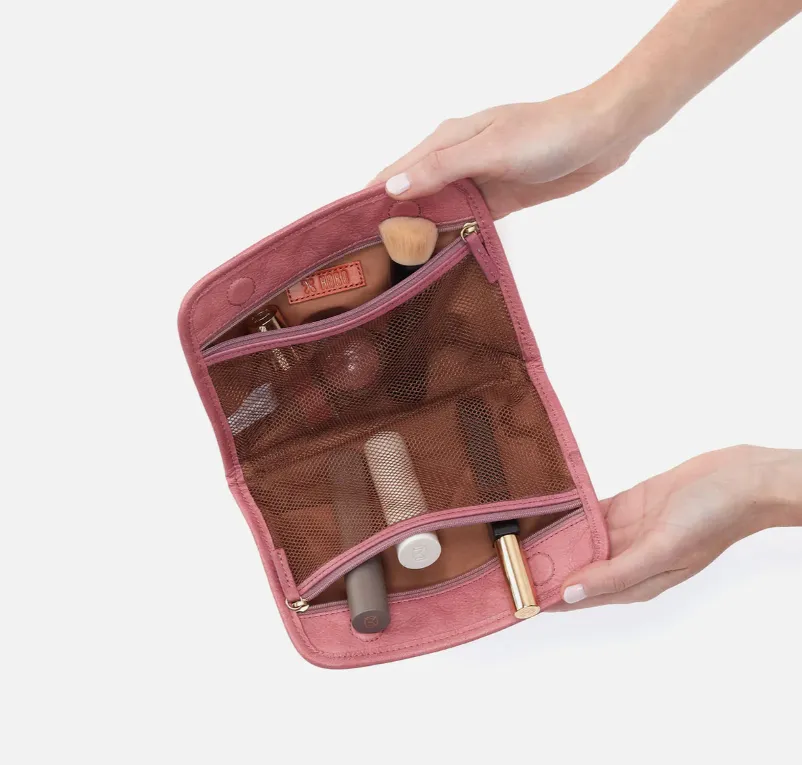Beauty Cosmetic Pouch by HOBO | Embossed Mauve