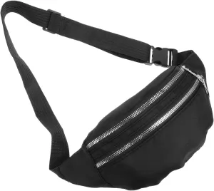 BESPORTBLE Black Fanny Pack for Women Cell Phone Bag Fashion Waist Pack Adjustable Straps for Workout Running