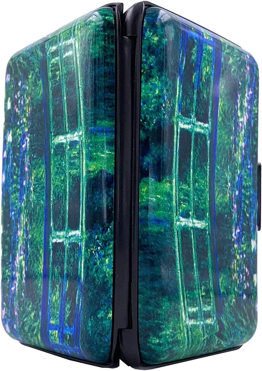 BFL RFID Credit Card Holder for Women or Men, Theft Proof Credit Card Holder, Slim Design Fits in Pocket (Bridge)