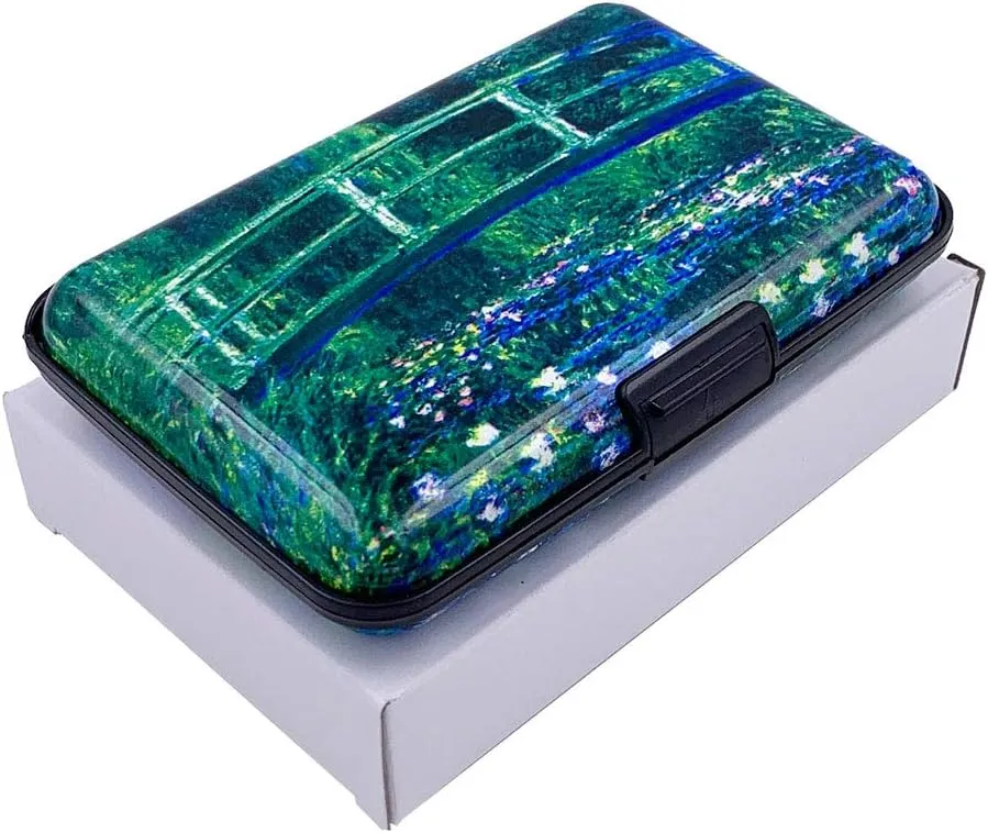 BFL RFID Credit Card Holder for Women or Men, Theft Proof Credit Card Holder, Slim Design Fits in Pocket (Bridge)