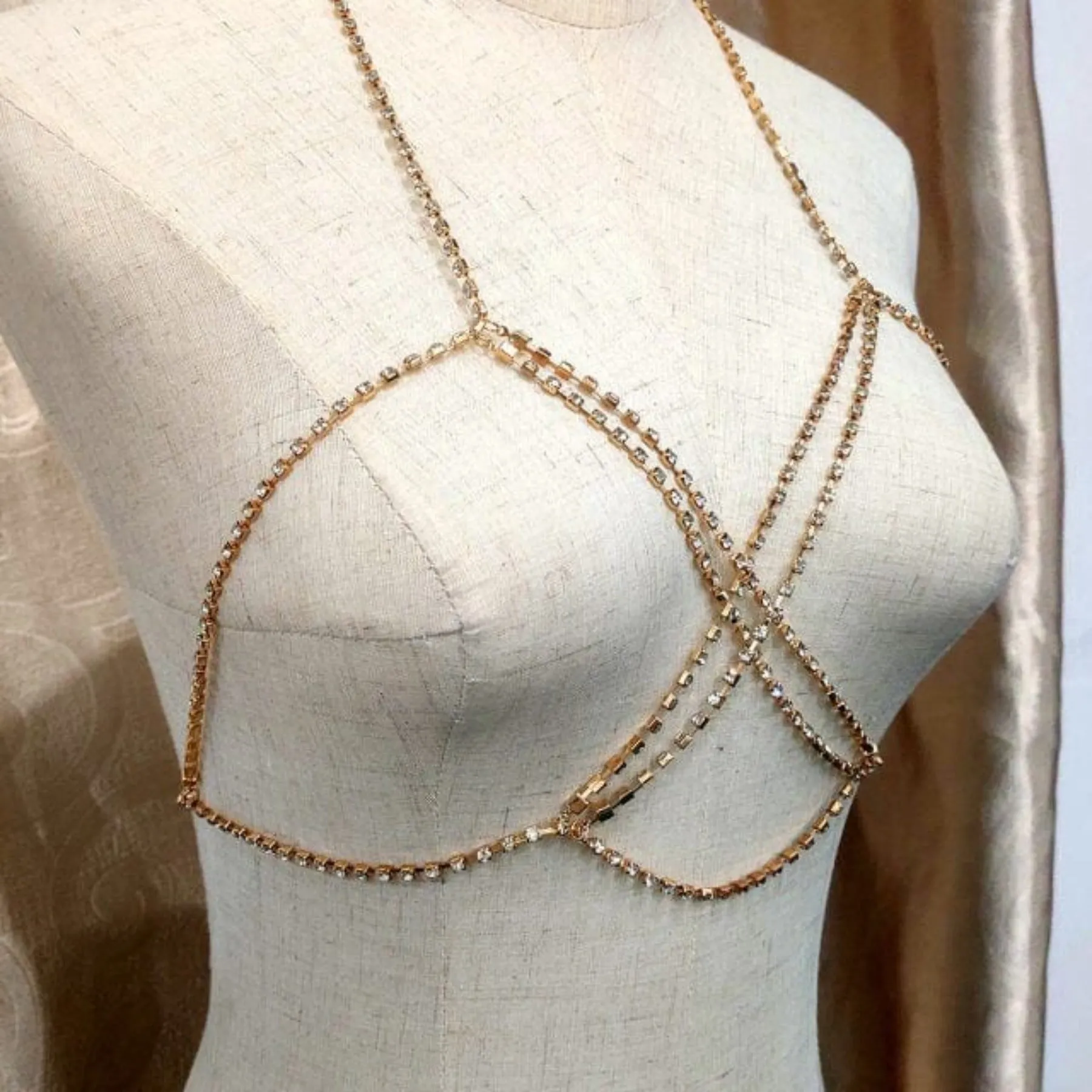 Bling Rhinestone Body Chains Jewellery