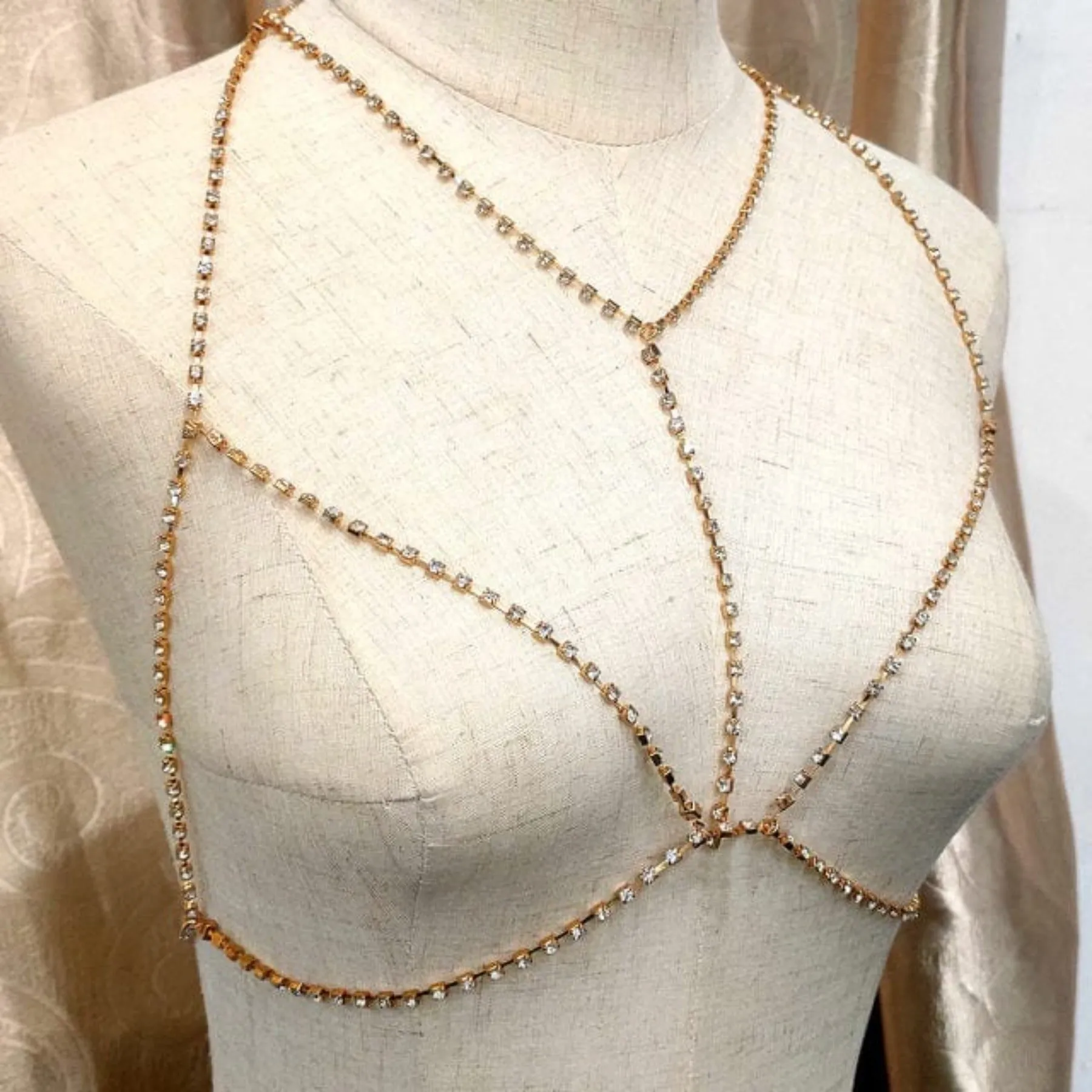 Bling Rhinestone Body Chains Jewellery