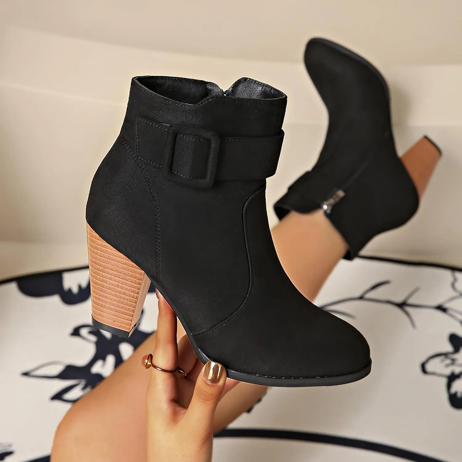 Brown Ankle Boots Cowboy Booties for Women Western Boots Arch Support Women Womens Ankle Boots No Heel Dressy Black Ankle Slim Heels Boots