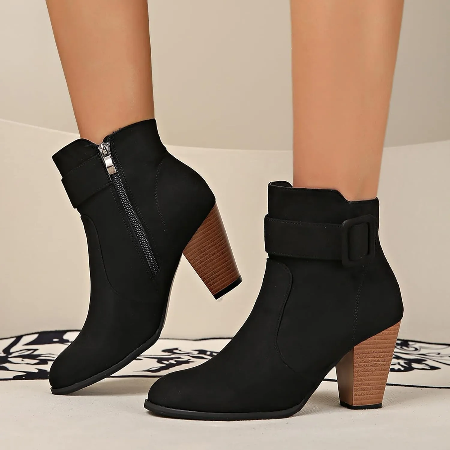 Brown Ankle Boots Cowboy Booties for Women Western Boots Arch Support Women Womens Ankle Boots No Heel Dressy Black Ankle Slim Heels Boots