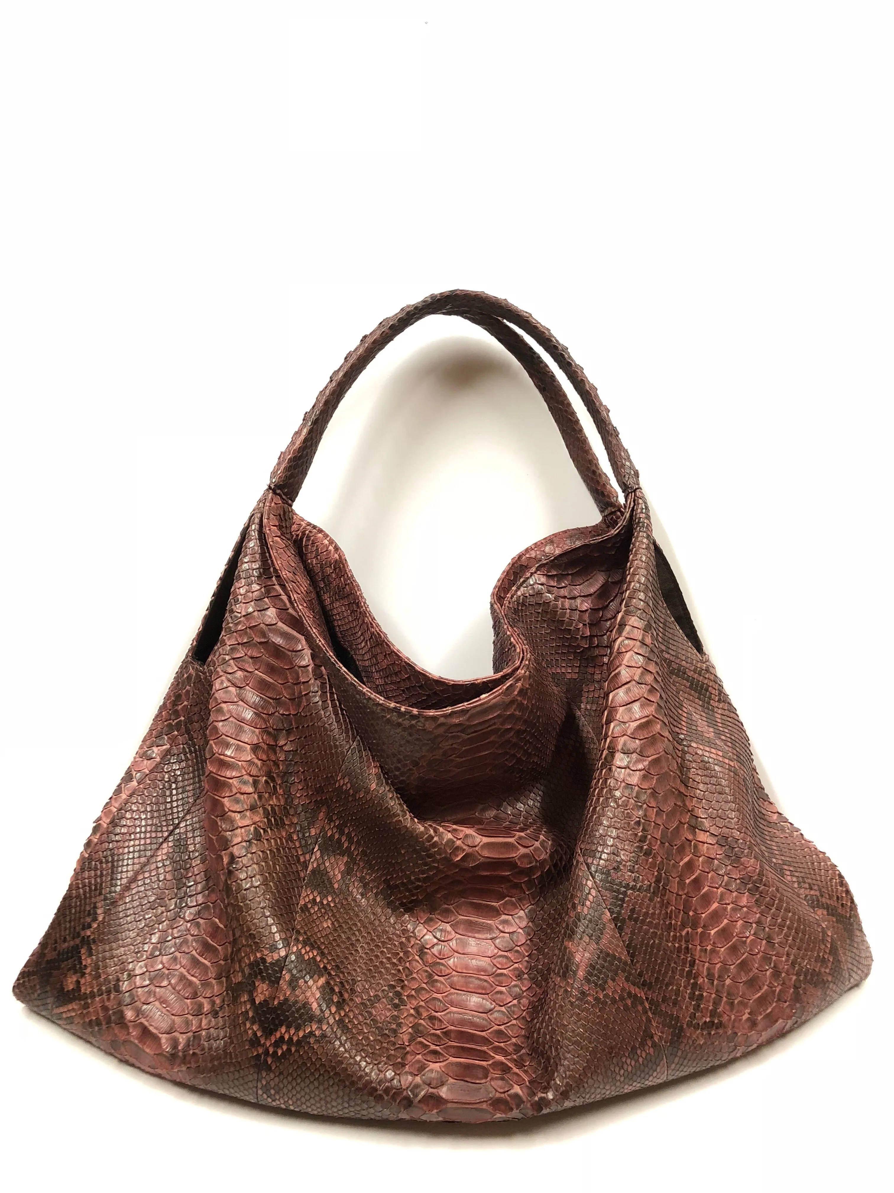 BYRON NYC PYTHON LARGE HOBO HANDBAG