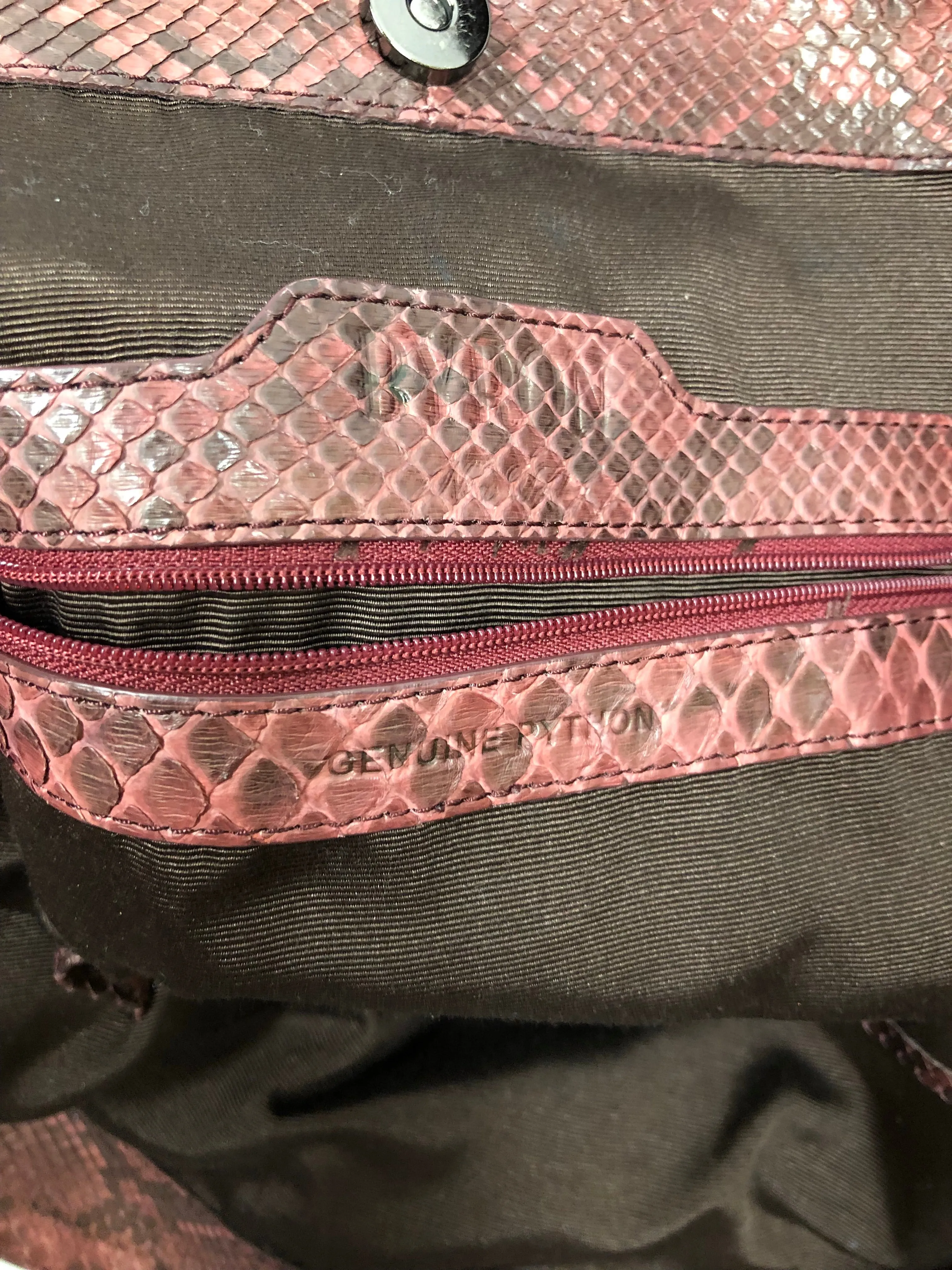BYRON NYC PYTHON LARGE HOBO HANDBAG