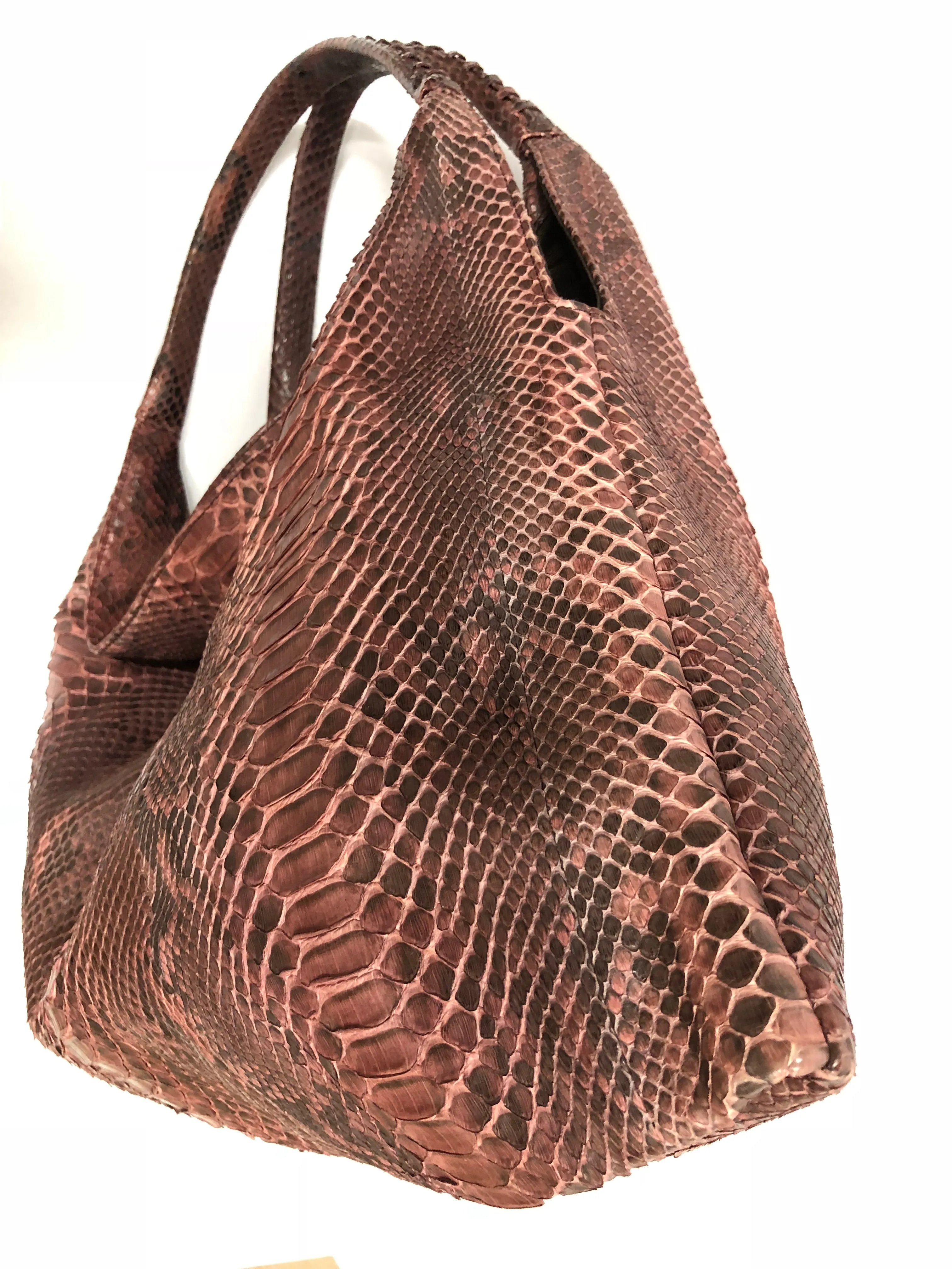 BYRON NYC PYTHON LARGE HOBO HANDBAG