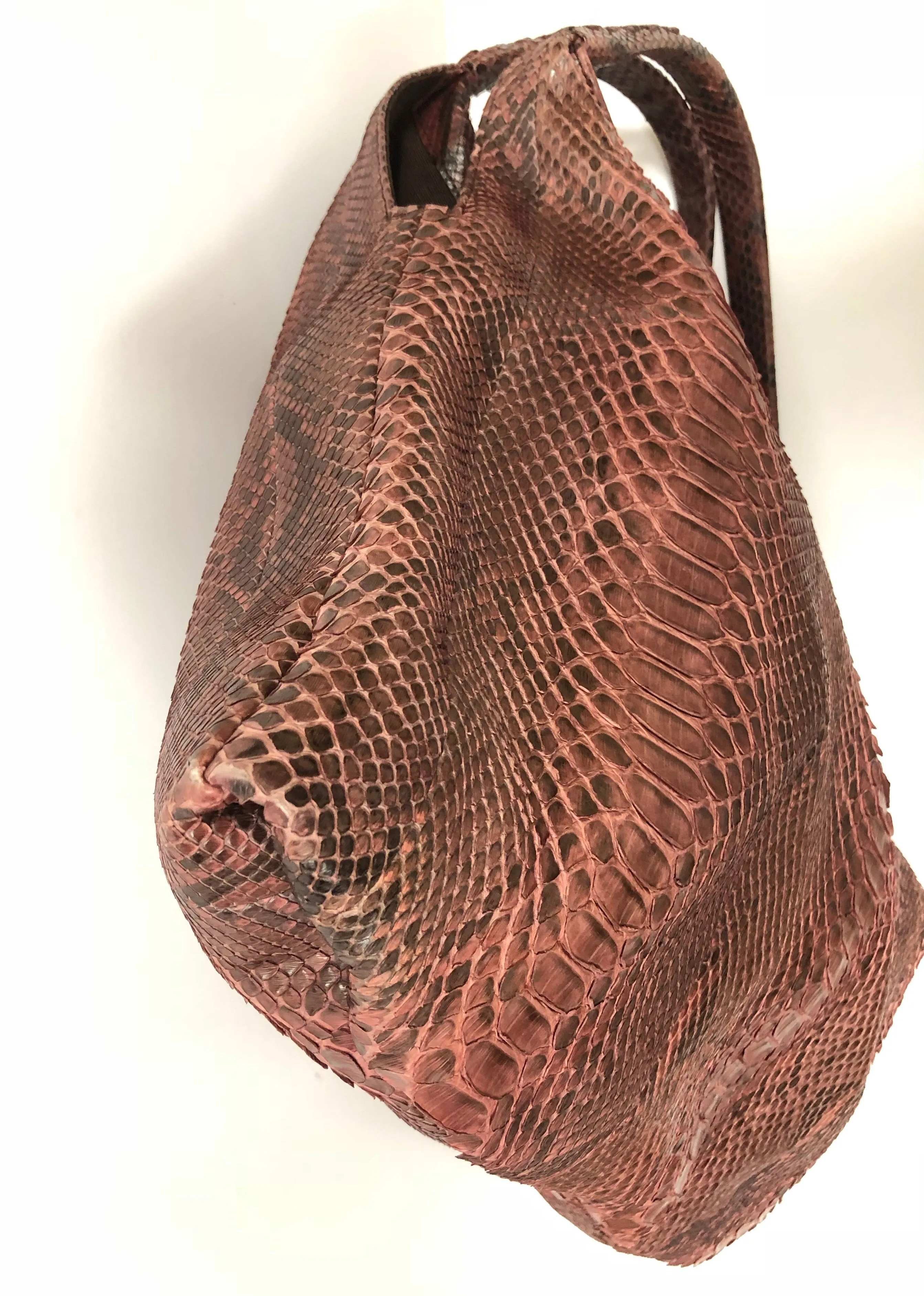 BYRON NYC PYTHON LARGE HOBO HANDBAG