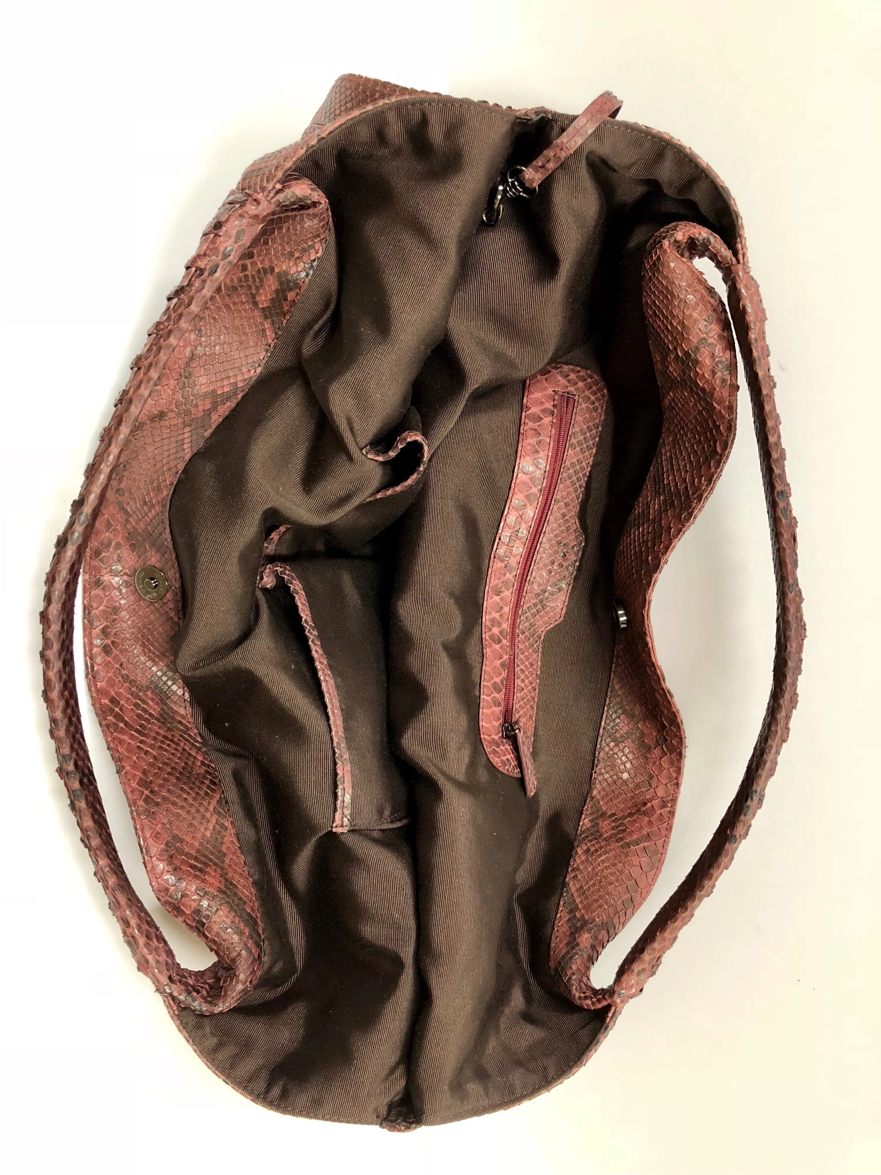 BYRON NYC PYTHON LARGE HOBO HANDBAG