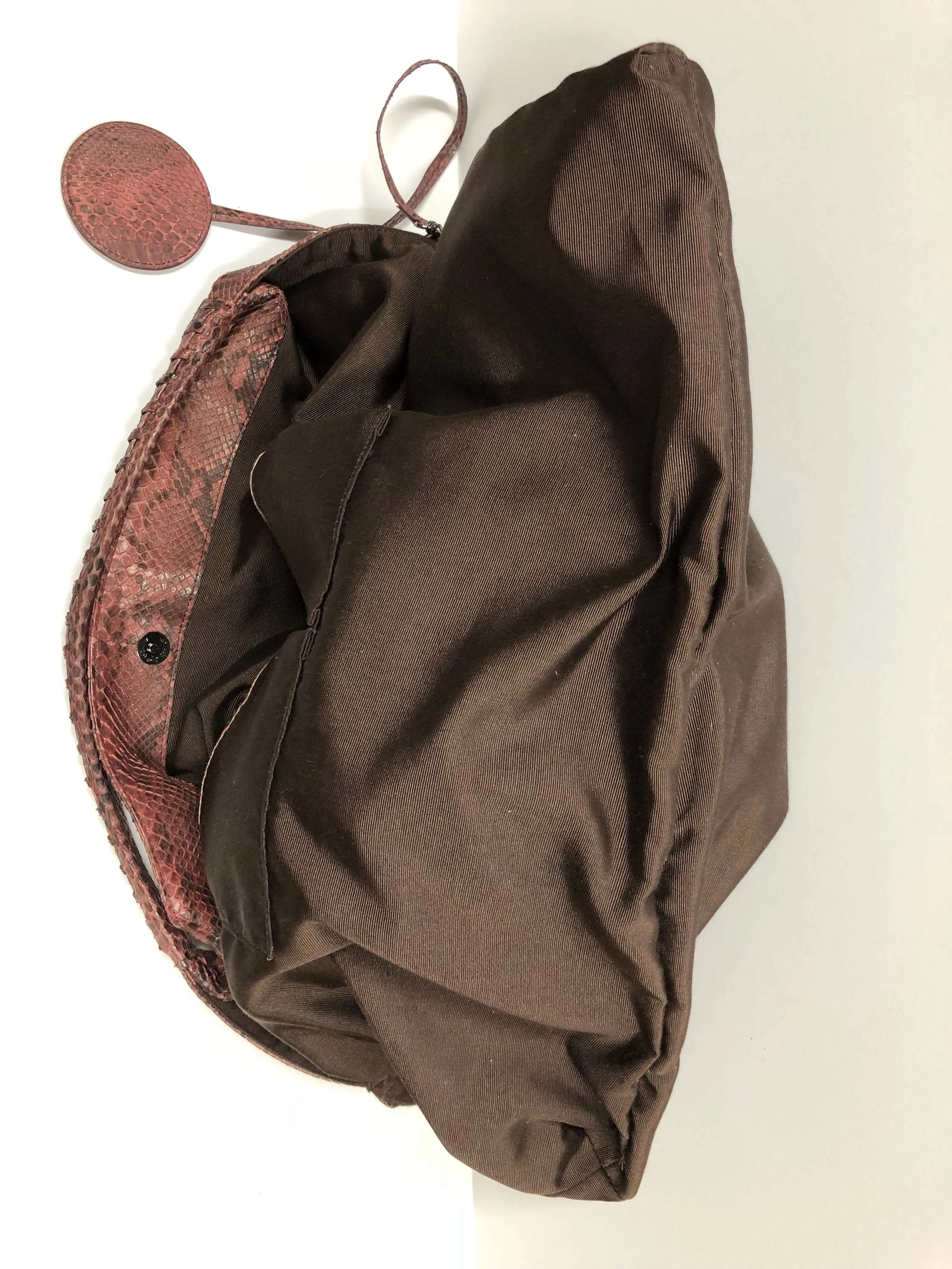 BYRON NYC PYTHON LARGE HOBO HANDBAG