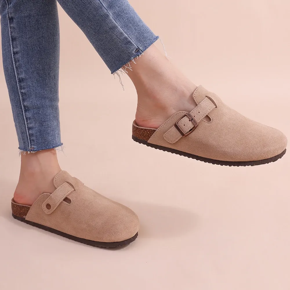 Camila | Stylish Cork Slip-On Slippers