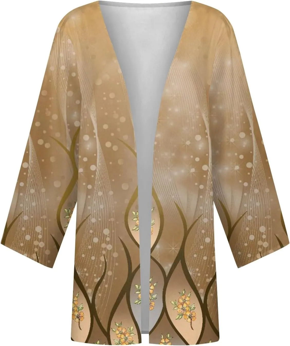 Cardigan Sweaters for Women Long Sleeve Sweaters Fashion Floral Print Dusters Kimono Cardigan Thin Workout Jacket