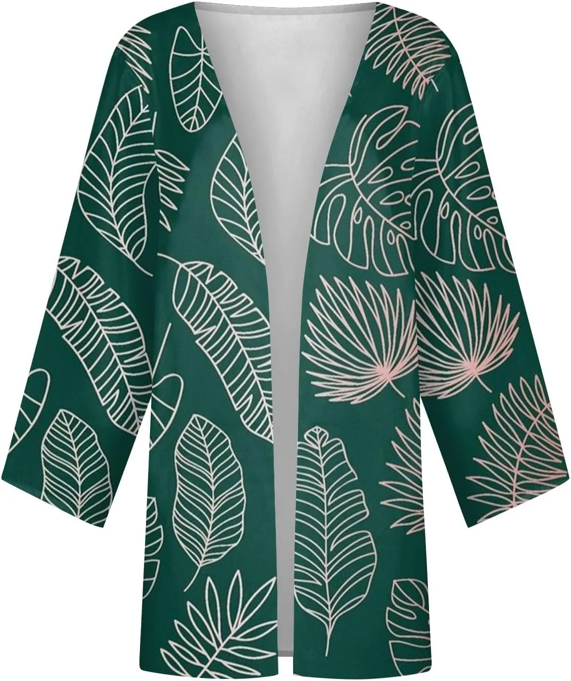 Cardigan Sweaters for Women Long Sleeve Sweaters Fashion Floral Print Dusters Kimono Cardigan Thin Workout Jacket