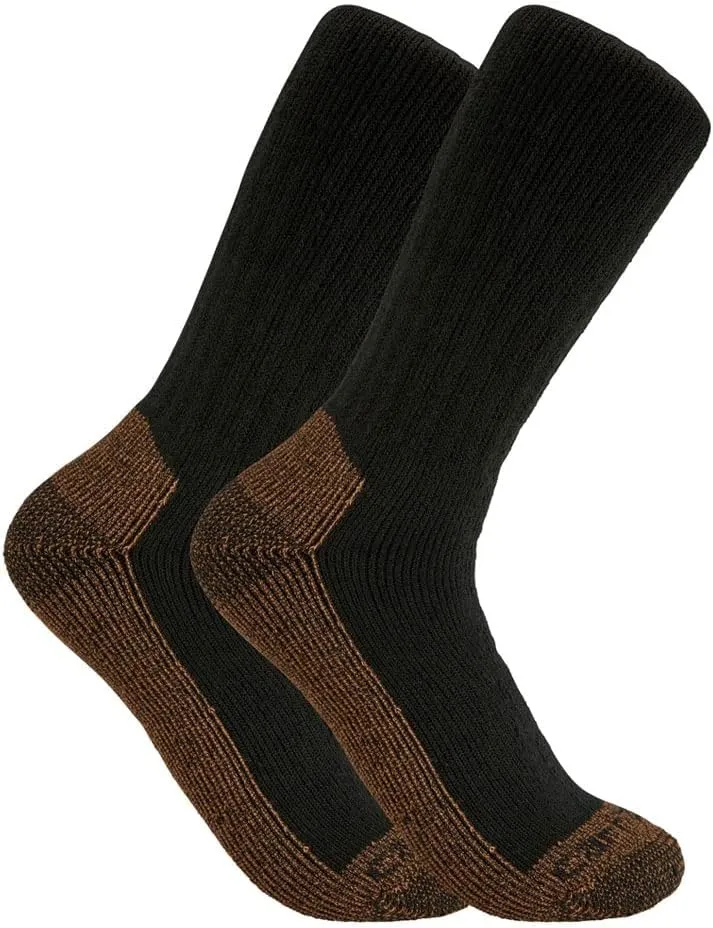 Carhartt Men's Midweight Steel Toe Sock 2 Pack