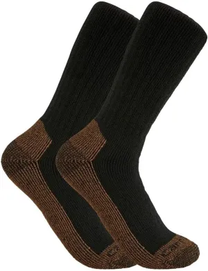 Carhartt Men's Midweight Steel Toe Sock 2 Pack