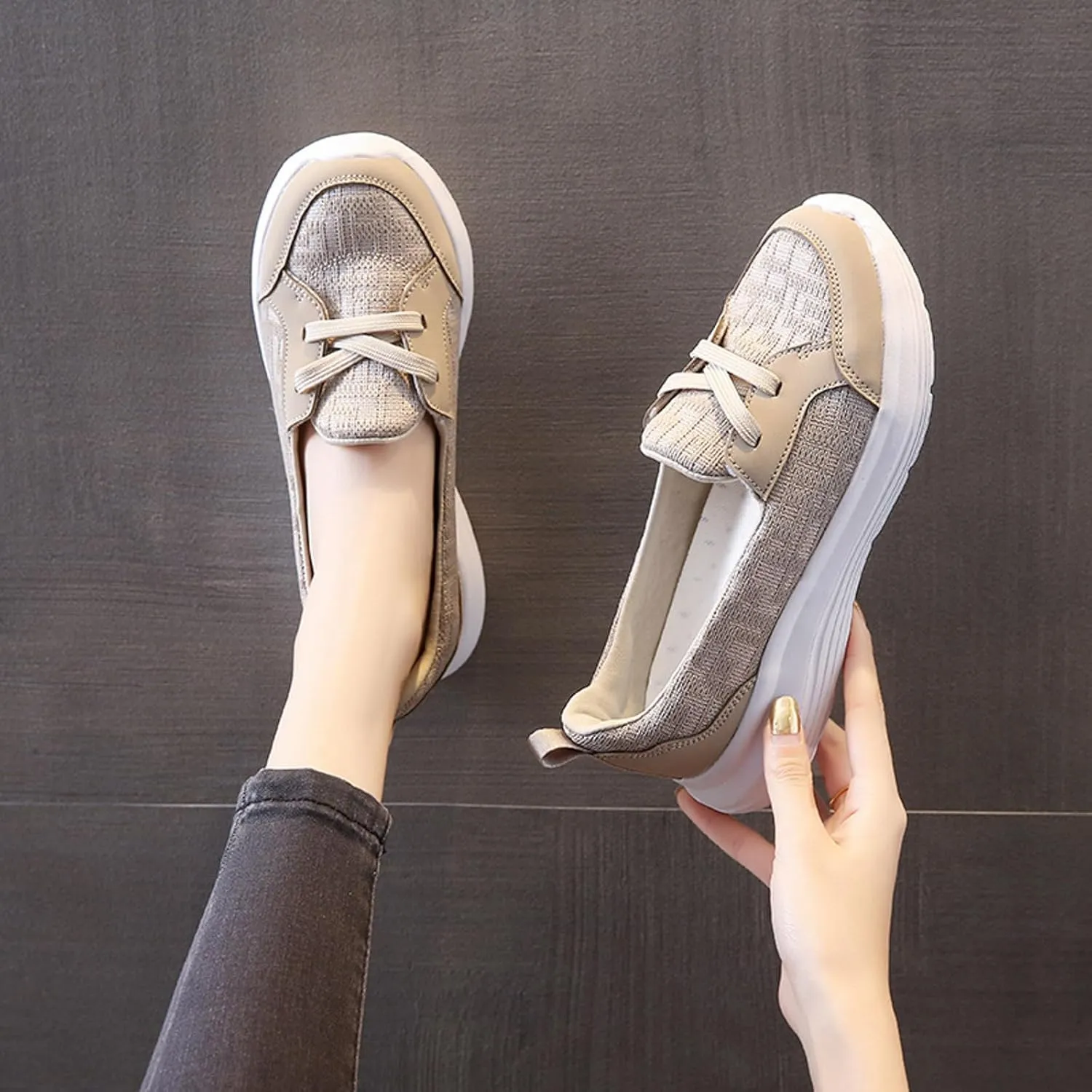 Cathalem Loafers for Women 2024, Wedge Sandals for Women,Platform Wedges for Women,Womens Espadrilles Open Toe Sandals