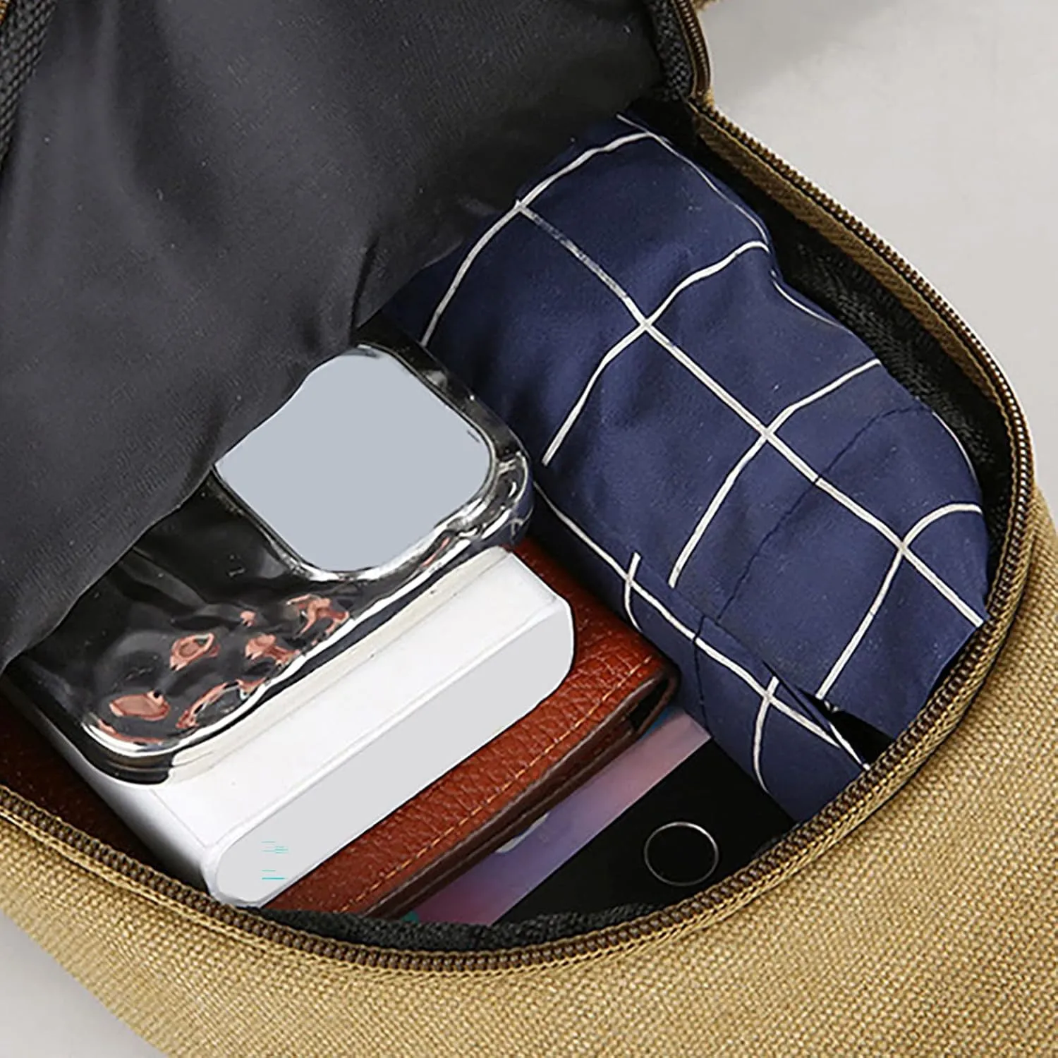 Chest Bag Daypack Fanny Pack 2025 Men's New Casual Solid Color Simple One Shoulder Messenger Bag