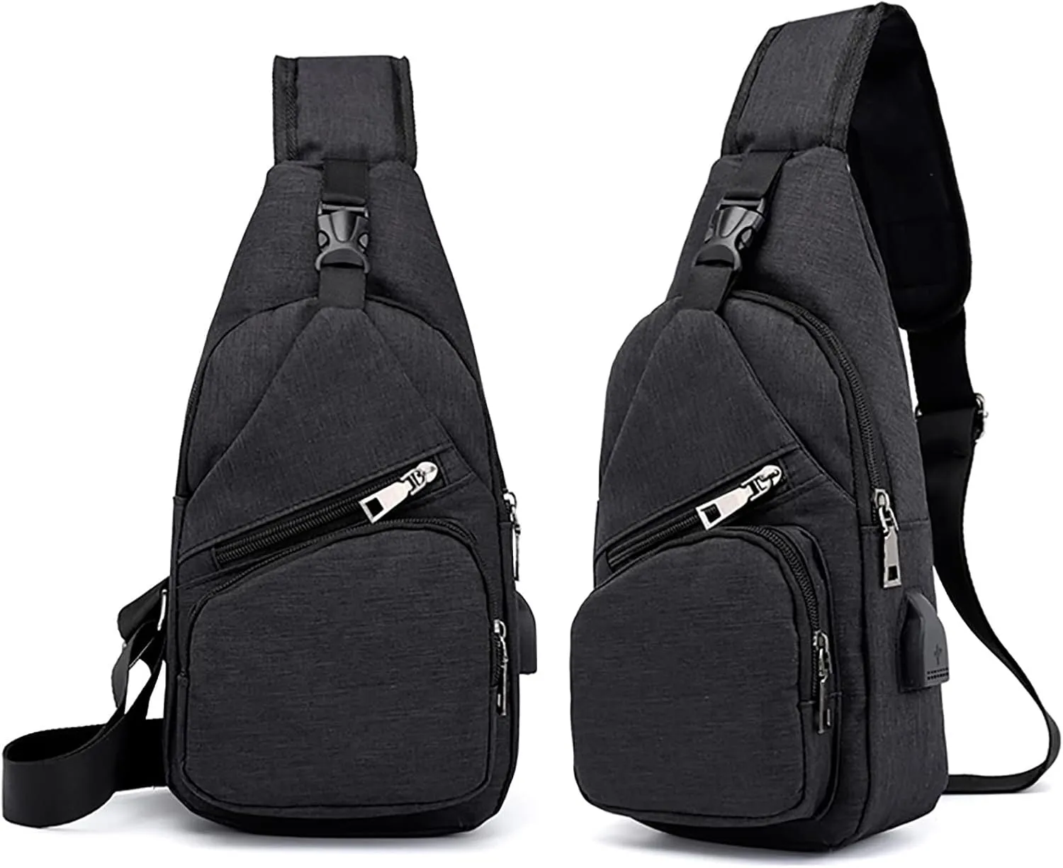 Chest Bag Daypack Fanny Pack Sling Bag For Men Women Shoulder Backpack Chest Bags Crossbody Daypack With USB