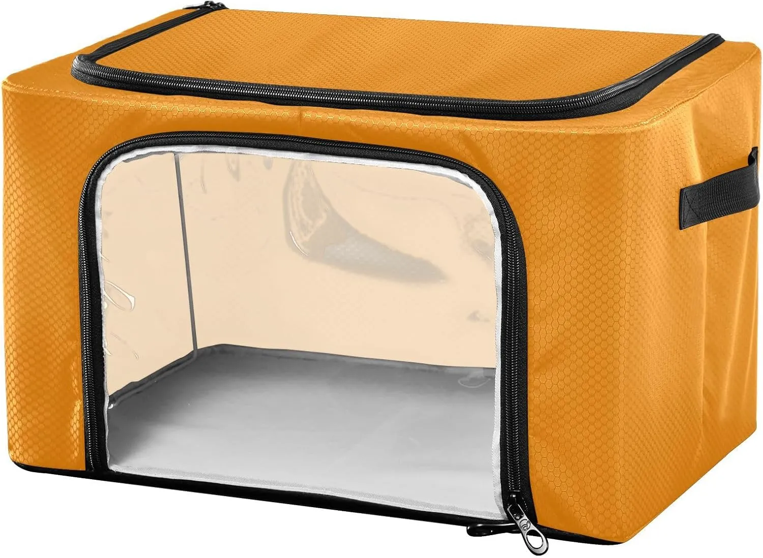 CHIFIGNO Tangerine Garment Bags for Storage, Waterproof Polyester Fabric, 43 x 29 x 25.5 Cm for Clothes, Toys