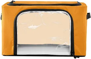 CHIFIGNO Tangerine Garment Bags for Storage, Waterproof Polyester Fabric, 43 x 29 x 25.5 Cm for Clothes, Toys