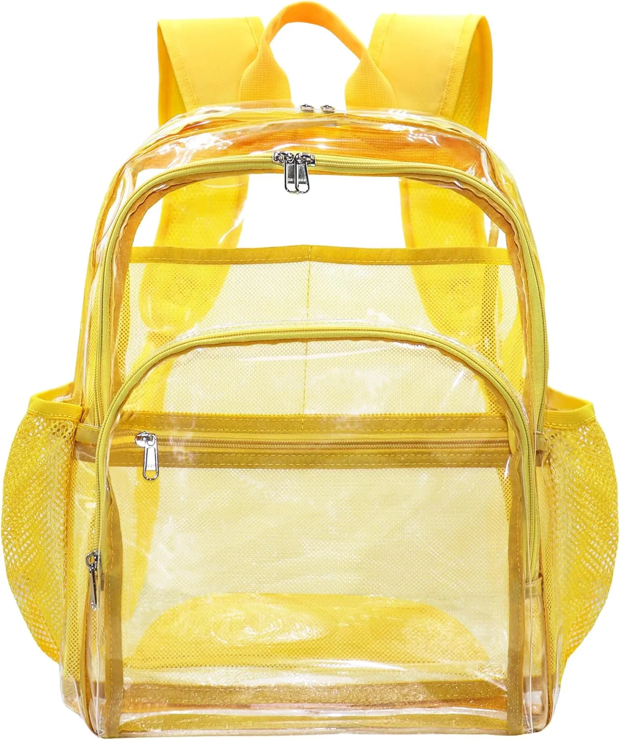 Clear Backpack, Clear Bag Stadium Large See Through Bookbag Heavy Duty PVC Transparent Backpacks for School